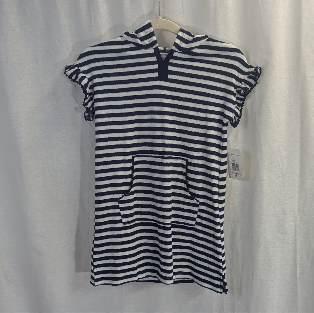 NWT Flapdoodles Size 10 Terrycloth Hooded Dress/Cover-up
